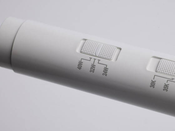 Satco Products, Inc. S11757 40T8/LED/96-CCT/BP/R2PC/1PK Satco Wattage and Color Selectable 2-Piece 8' Ballast Bypass T8 LED Lamp