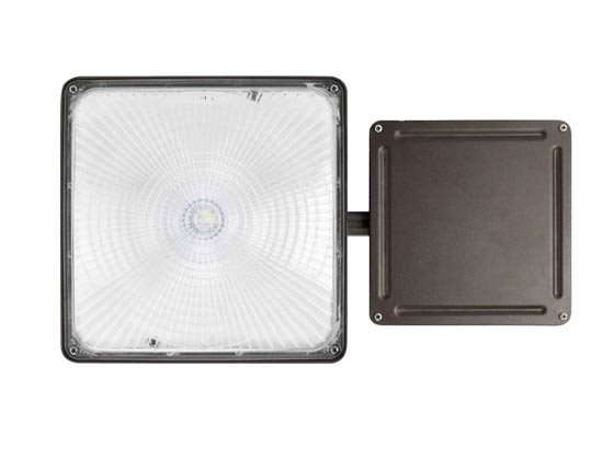Contractor Choice CP-45280 CP-60WDDK-EM LED Low-Profile Canopy Fixture Wattage (24/36/47/60W) and Color Selectable with Emergency Battery Backup