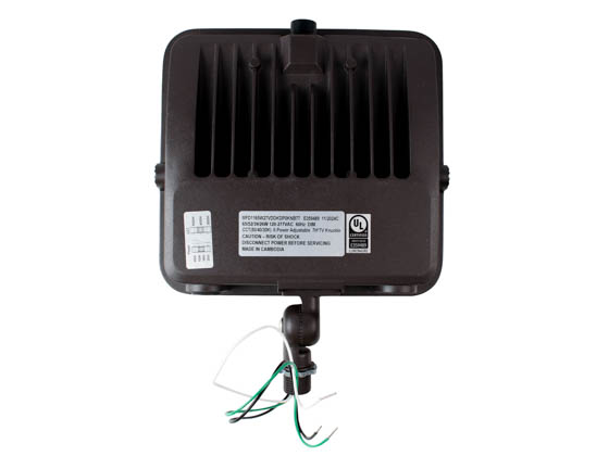 Contractor Choice FL-45283 FL-65WDDK-PC-KN LED Flood Light Wattage (28/41/54/65W) and Color Selectable with Photocell and Knuckle Mount