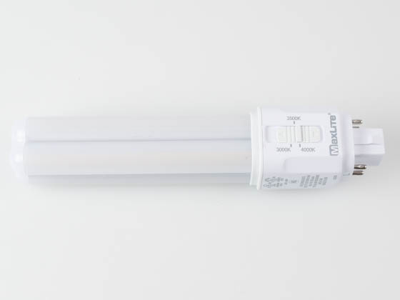MaxLite 112212 8.5PLDO/ABD/G24Q8CS Maxlite 8.5 Watt Dimmable Color Selectable(3000K/3500K/4000K) G24q Hybrid LED Bulb