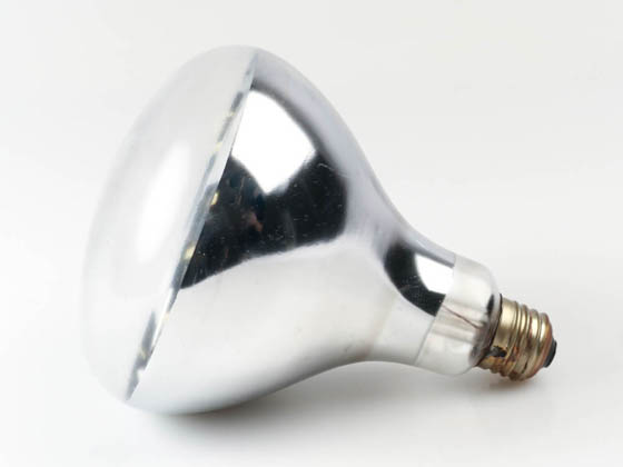 Value Brand 375R40/HT (HEAT LAMP) 375R40/HT (HEAT LAMP)  (Safety) 375W Safety Coated BR40 Clear Heat Lamp, E26 Base