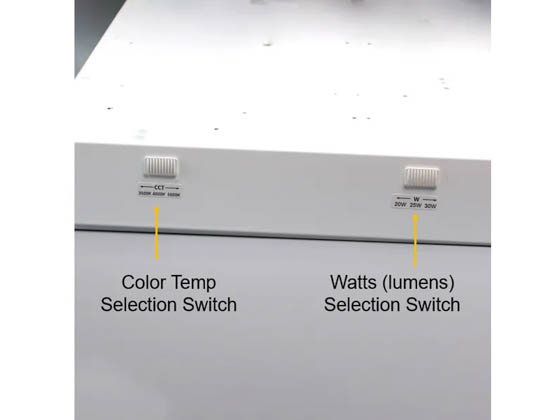 Halco Lighting 81802 CBT-RK-22-LS-CS-UNV Halco 2x2 LED Troffer Retrofit Kit - Wattage and Color Selectable with Control Ready Sensor Port