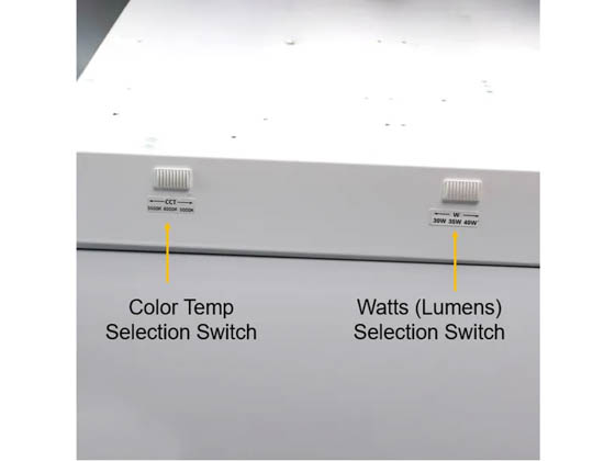 Halco Lighting 81803 CBT-RK-24-LS-CS-UNV Halco 2x4 LED Troffer Retrofit Kit - Wattage and Color Selectable with Control Ready Sensor Port