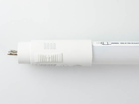Feit Electric T512/4CCT/B/LED Feit 6 Watt 12" Color Selectable T5 LED Tube, Ballast Bypass