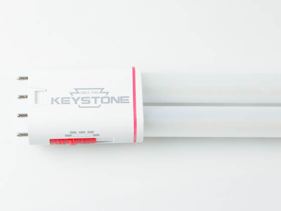Keystone KT-LED10PLL-12GC-8CSJ-D 10 Watt 5 Color Selectable Twin Tube LED Bulb, Ballast Bypass, 2G11 Base