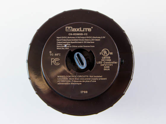 MaxLite 111456 CN-RDMSB-V2 Maxlite C-Max PIR Motion Sensor & Daylight Harvesting Remote Controlled Node for Maxlite C-Max Control Ready Fixtures