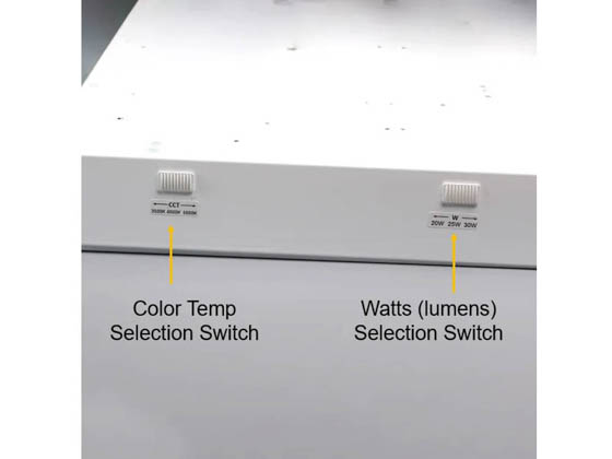 Halco Lighting 81798 CBT-14-LS-CS-UNV Halco 1x4 LED Recessed Troffer Wattage and Color Selectable Includes Control Ready Sensor Port