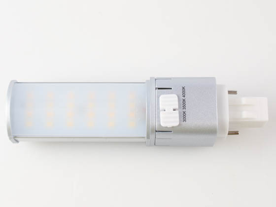 Light Efficient Design LED-7312-FC1-G4 FlexColor 7 Watt Color Select 2-Pin LED PL Lamp, Hybrid Power, GX23-2 Base
