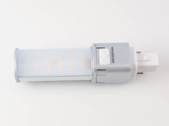 Light Efficient Design LED-7311-FC1-G4 FlexColor 7 Watt Color Select 2-Pin LED PL Lamp, Hybrid Power, G23-2 Base