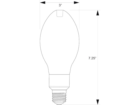 Philips Lighting 578864 19GC/LED/850/ND E26 BB Philips 19W ED-23.5 LED HID Replacement Filament Lamp, 5000K, Medium Base, 120-277 Volt