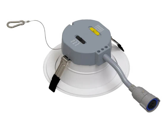 Halco Lighting 89219 CDLEM-6-LS-CS-WH-DDV Halco 6" Dimmable Commercial Retrofit Downlight, Emergency Battery Ready, Lumen and Color Select, 120-277V