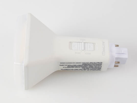 MaxLite 112218 9.5PLDV/DFD/G24Q8CS Maxlite 9.5W Dimmable 4-Pin Color Selectable (3000K/3500K/4000K) G24q LED Bulb, Ballast Compatible