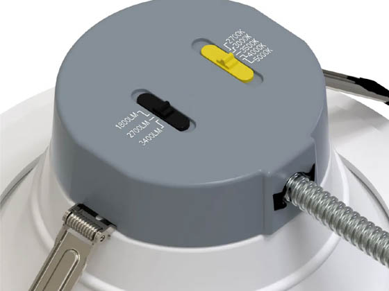 Halco Lighting 89212 CDL-8-LS-CS-WH-DDV Halco 8" Commercial LED Downlight Wattage and Color Selectable 90 CRI Wet Rated