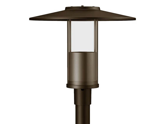 Westgate GPH-12-40W-MCTP-BR LED Decorative Top-Hat Post Top Fixture Wattage and Color Selectable with Indirect Light Bronze Finish