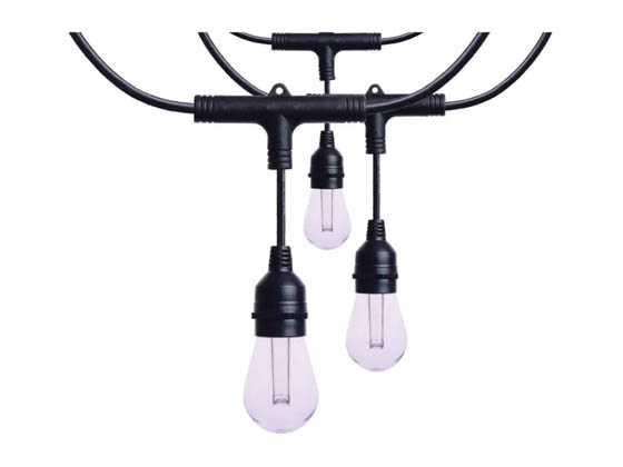 Satco Products, Inc. S11190 24FT/LED/SL/S14/SF/RGBTW/120V Satco Starfish 7 Watt 24 Foot Outdoor LED String Light, RGB Color Changing and Tunable White