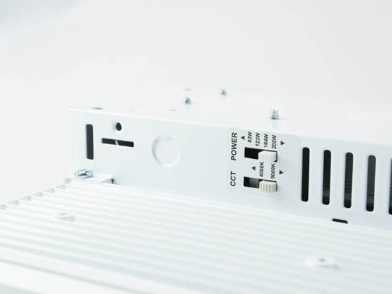 Contractor Choice LHB-46060 LHB-205WDDKPD-480V LED High Bay Fixture High Voltage Adjustable Wattage (82/123/164/205W) and Color Includes Control Ready Port 347-480V