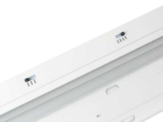 Contractor Choice SL-46141 SL-40W-CCT-CR-EM 48" LED Strip Fixture Wattage and Color Selectable Includes Control Ready Port and Emergency Battery Backup