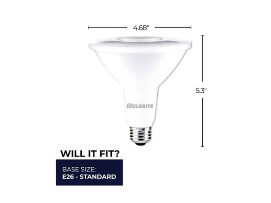 Bulbrite 772254 LED15PAR38/B-FL40/840/WD/2 15W Dimmable PAR38 Wet Rated LED Flood Lamp, 4000K