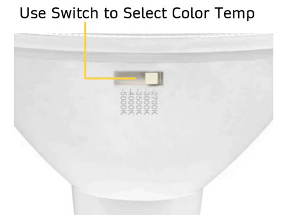 Halco Lighting 83219 13PAR38-FL-LED-9CS-D-T20 Halco 13 Watt Dimmable PAR-38 Bulb, 5 Color Selectable, 90 CRI, T20 Compliant