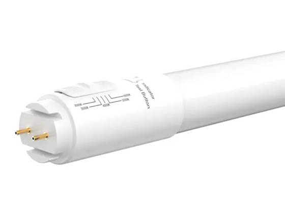 Commercial LED L12.5EMTUNBCL97 CLT97-12.5W(EM)2G-5CCT 12.5W, 48 Inch, T8 Emergency LED Tube, UL924 Certified, Color Selectable, Ballast Bypass Mode