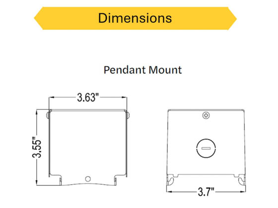 Halco Lighting CLHB-M-PEND Halco Pendant Mount for Compact Linear High Bay, White