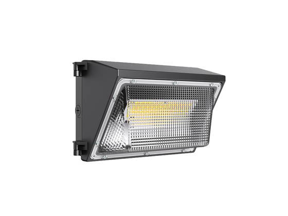 Contractor Choice WP-46612 WP-100W-DDK-BA-PC-B LED Forward Throw Wall Pack Fixture Selectable Wattage (40/60/80/100W), Color (3/4/5K), and Beam Angle (0/15/30/45°) With Photocell and Emergency Battery Backup 120-277V