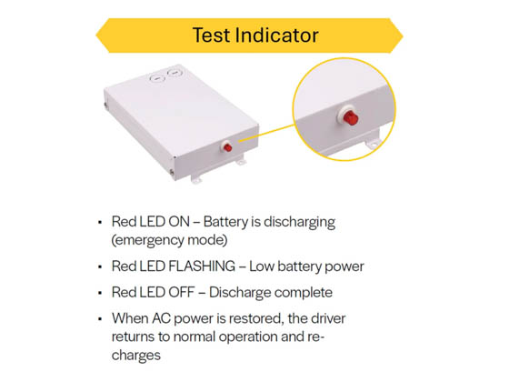 Halco Lighting 96110 BBU-D7-20WCP Halco Emergency Backup Driver 90 Minute 20W for UFO High Bay (CLHB Series)