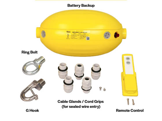 Halco Lighting 96104 BBU-30W Halco Emergency Backup Driver 90 Minute 30W for UFO High Bay (Fixture Not Included)