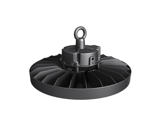 Contractor Choice RHB-46654 RHB-500W-DDK-CR UFO High Bay Fixture Selectable Wattage (300/400/500W) and Color (3000/4000/5000K) Includes Control Ready Port