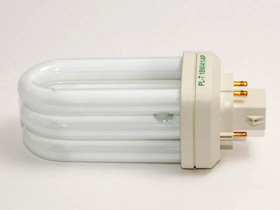 Philips Lighting 268227 PL-T 18W/41/4P/ALTO  (4-Pin) Philips 18 Watt, 4-Pin Cool White Long Triple Twin Tube CFL Bulb