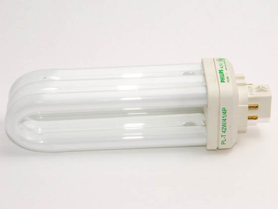 Philips Lighting 268763 PL-T 42W/41/4P/ALTO  (4-Pin) Philips 42 Watt, 4-Pin Cool White Long Triple Twin Tube CFL Bulb