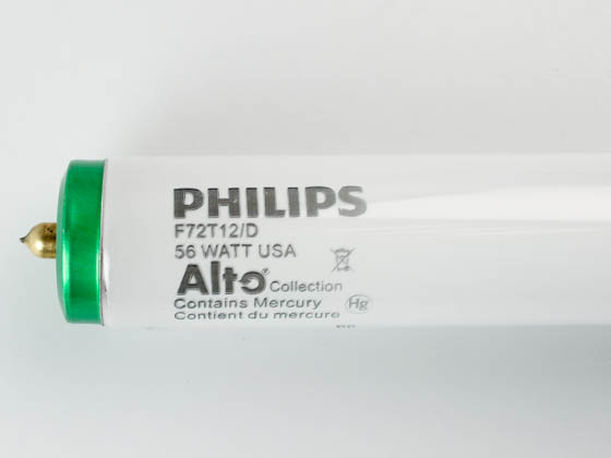 Philips Lighting 369850 F72T12/D/ALTO Philips 56W 72in T12 SinglePin Daylight White Fluorescent Tube