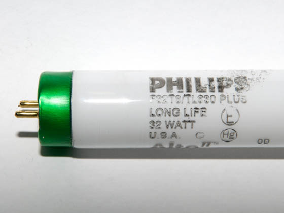 Philips Lighting 360008 F32T8/TL830 PLUS/ALTO (DISC - USE 281659) Philips 32 Watt, 48 Inch T8 Warm White Long Life Fluorescent Bulb