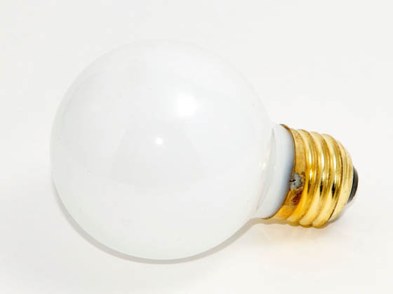 Bulbrite 320040 40G19WH (DISC - NO SUB) 40 Watt, 125 Volt G19 White Globe Bulb