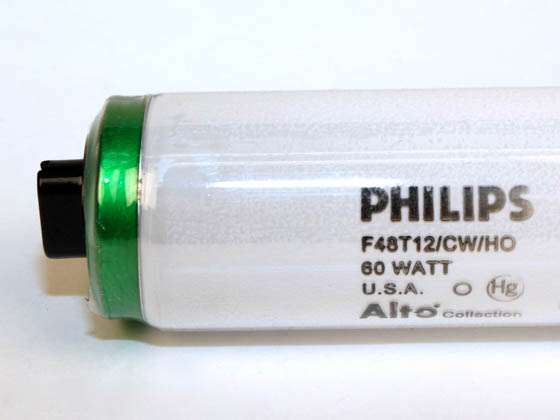 Philips Lighting P369785 F48T12/CW-HO-PH-SGT (Safety) 60 Watt, 48 Inch T12 High Output Cool White Safety Coated Fluorescent Bulb