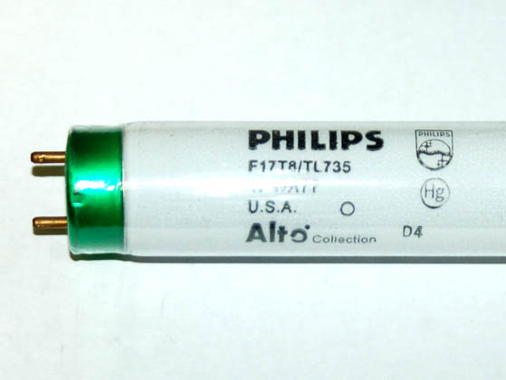 EncapSulite International P320622 F17T8/TL735  Discont'd see P367912 17 Watt, 24 Inch T8 Neutral White Safety Coated Fluorescent Bulb