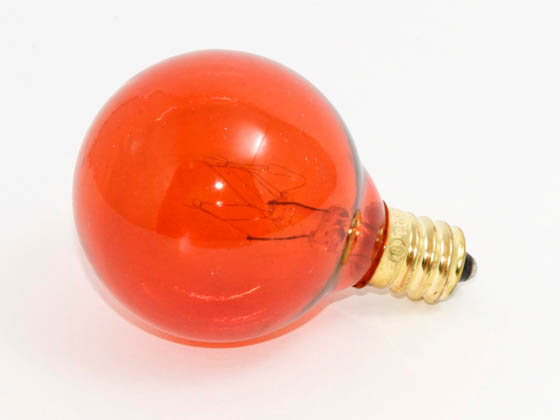 Bulbrite 302010 10G12A  (130V) 10W 130V G12 Amber Globe Bulb, E12 Base