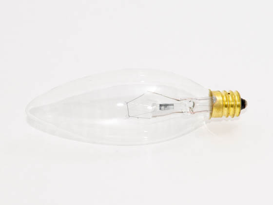 Bulbrite 400525 25CTC/HV (220V) 25W 220V Clear Blunt Tip Decorative Bulb, E12 Base
