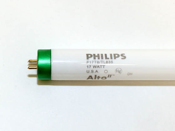 Philips Lighting 367912 F17T8/TL835/ALTO (DISC - Use 281881) Philips 17 Watt, 24 Inch T8 Neutral White Fluorescent Bulb