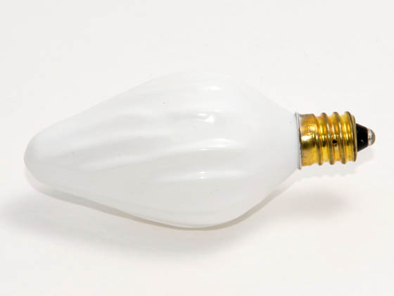 Bulbrite 420015 15F10WH 15 Watt, 130 Volt F10 White Fiesta Bulb