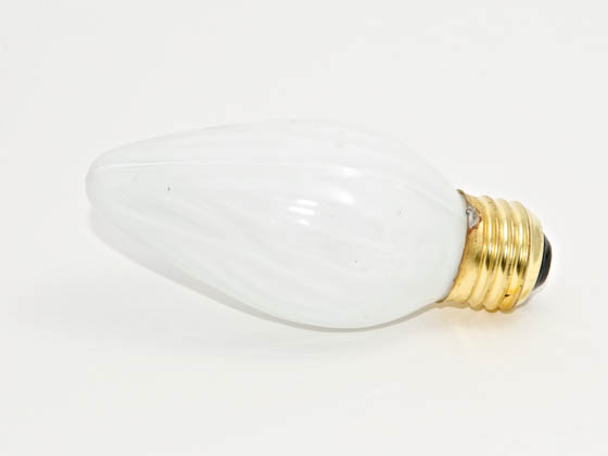 Bulbrite 421060 60F15WH (DISC w/o Sub) 60 Watt, 130 Volt F15 White Fiesta Decorative Bulb