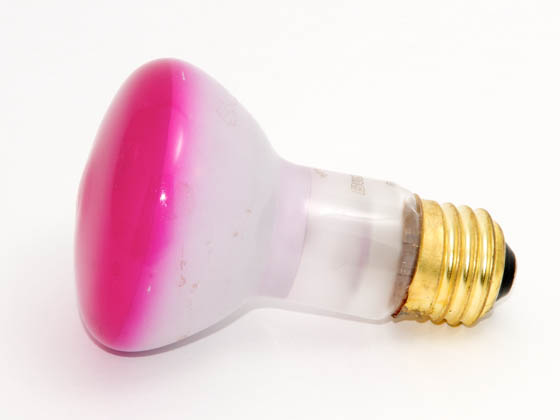 Bulbrite 226050 50R20P (Pink) 50W 120V R20 Pink Reflector Flood E26 Base