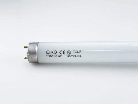 Eiko E15521 F15T8/CW 15W 18in T8 Cool White Fluorescent Tube