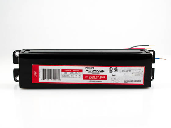 Advance Transformer VH2Q26TPBLS VH2Q26TPBLSM Philips Advance Magnetic Ballast 277V for (2) 26W Plug in CFL
