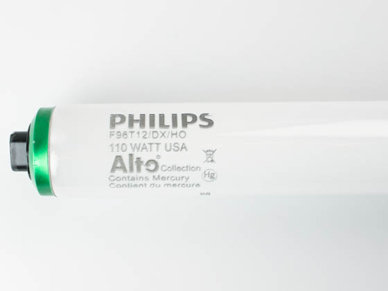 Philips Lighting 214890 F96T12/DX/HO (110W-Daylight Deluxe) Philips 110W 96in T12 High Output Daylight Deluxe White Fluorescent Tube, 90 CRI, Full Pallets Only
