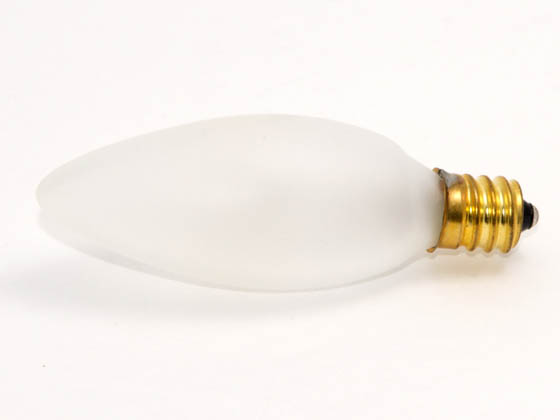 Bulbrite 401115 15CTF/25/3 15W 130V Frosted Blunt Tip Decorative Bulb, E12 Base