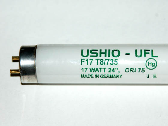 Ushio U3000083 UFL-F17T8/735 17 Watt, 24" T8 Neutral White Fluorescent Bulb
