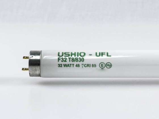 Ushio U3000099 UFL-F32T8/830 32W 48in T8 Warm White Fluorescent Tube