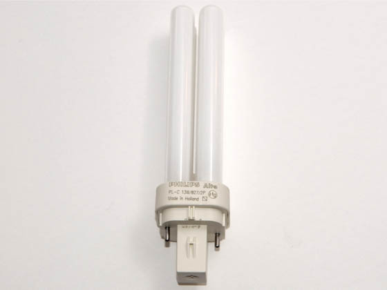 Philips Lighting 383141 PL-C 13W/827/ALTO (2-Pin) Philips 13 Watt 2-Pin Very Warm White Double Twin Tube CFL Bulb