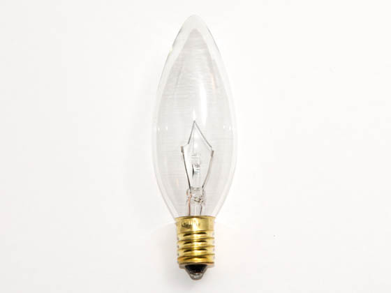 Bulbrite 400440 40CTC/E14 40W 130V Clear Blunt Tip Decorative Bulb, European E14 Base